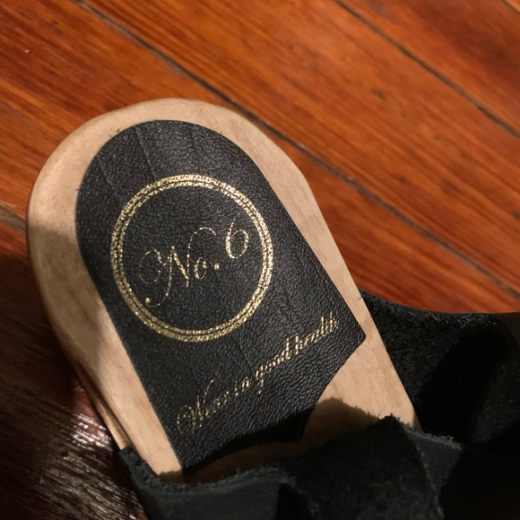 NEW Two Strap Clogs in Black from No.6 - Picture 6 of 7